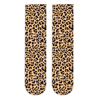 Kniestrümpfe mit wildem Leoparden-Camouflage-Print (5 Paar) - A - EU36-42 (US3-8,5) - image 2