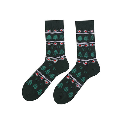 Weihnachtssocken mit Elchbaum-Motiv (3 Paar) - image 3