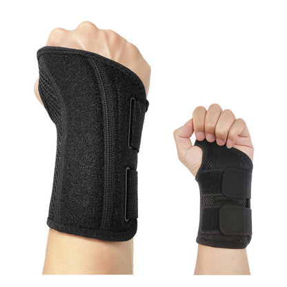 Einfarbige, atmungsaktive Kompressions-Handgelenkstützen - Schwarz - L/XL - image 3