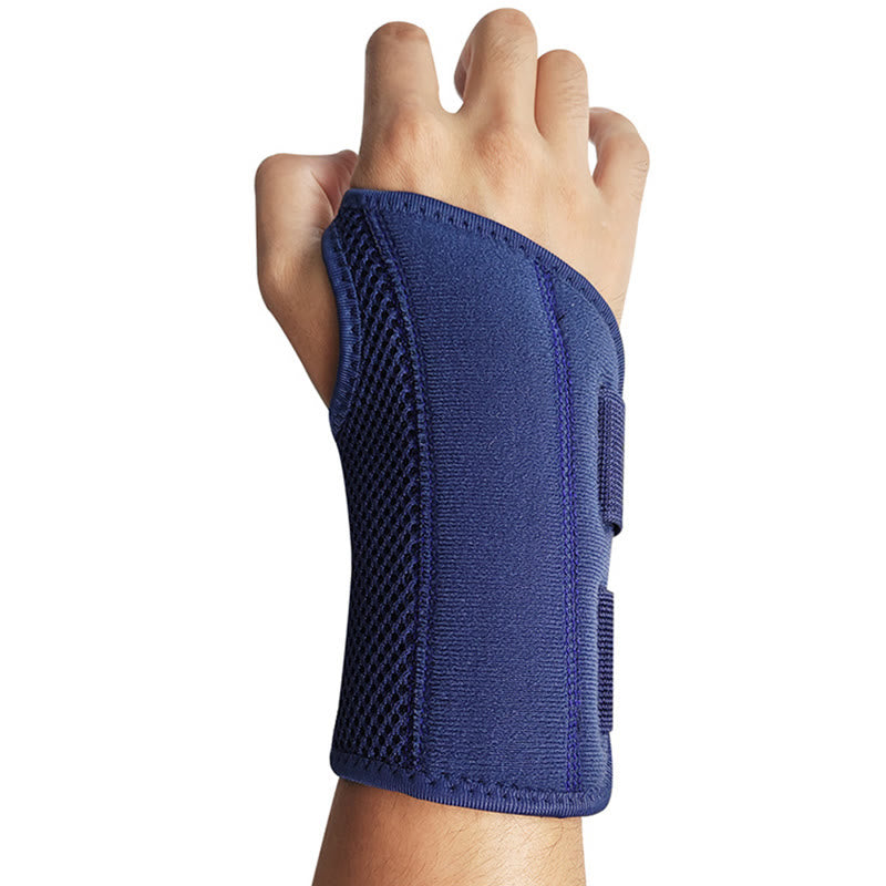 Einfarbige, atmungsaktive Kompressions-Handgelenkstützen - Marineblau - L/XL - image 9