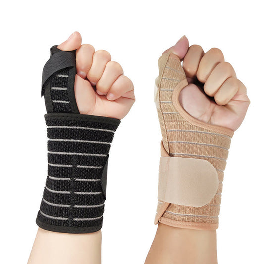 Sport-Kompressions-Handgelenkstützen mit elastischem Riemen - Nackt - Einheitsgröße - image 0