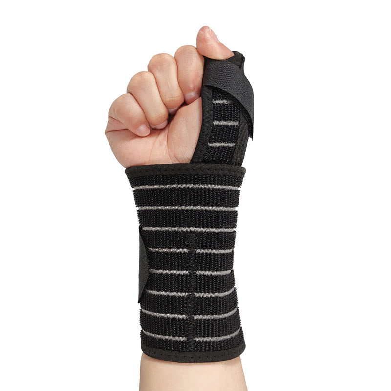 Sport-Kompressions-Handgelenkstützen mit elastischem Riemen - Schwarz - Einheitsgröße - image 1