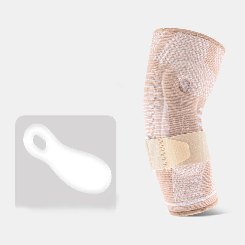 3D-gestrickte Silikon-Ellenbogenbandagen - Nackt - XL - image 10