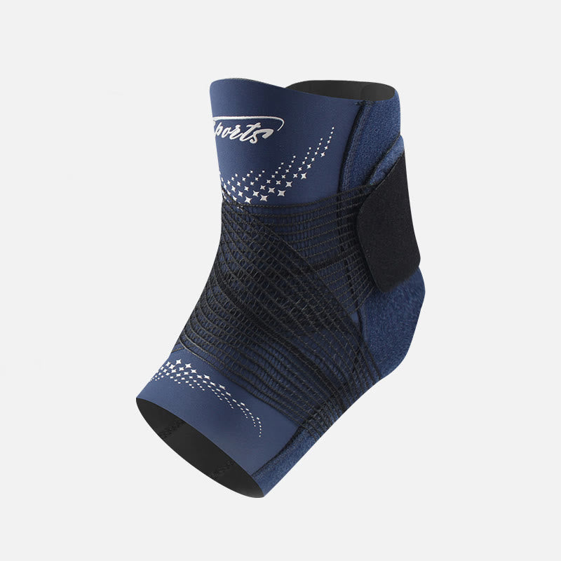 Verstellbare Knöchelstützen mit Klettverschluss - Marineblau - XL - image 11