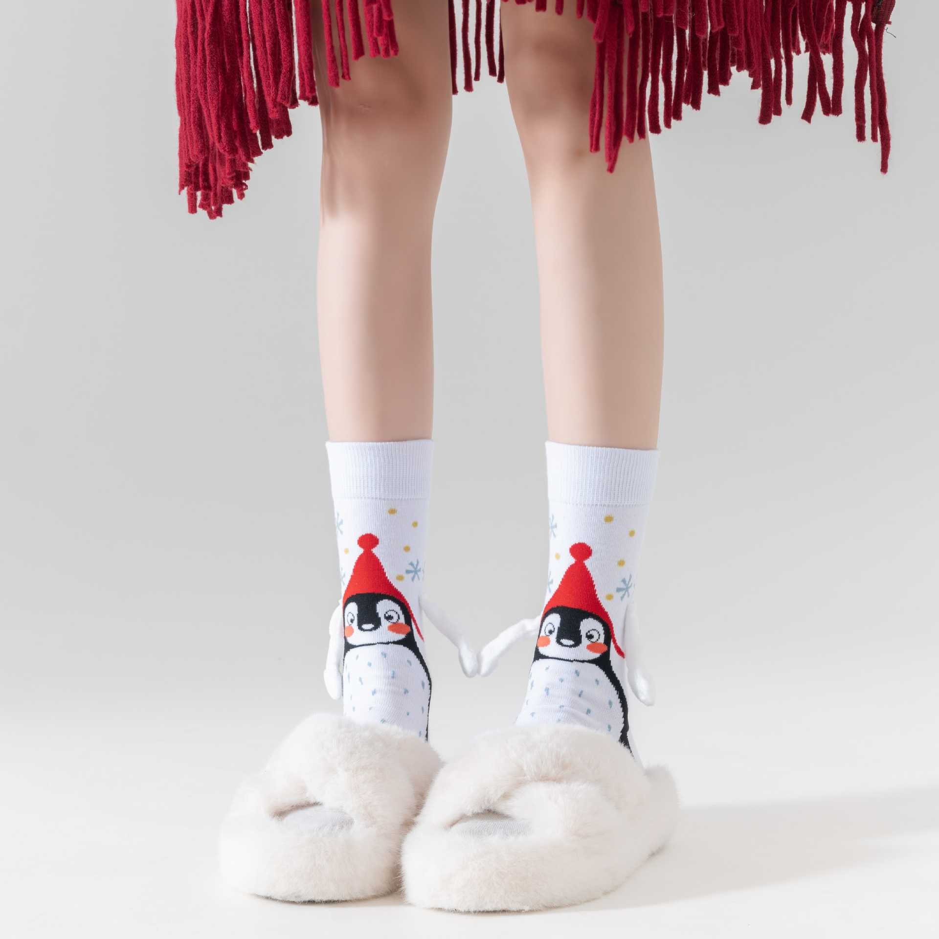 Lustige Viertelsocken „Hand in Hand“ (3 Paar) - image 3