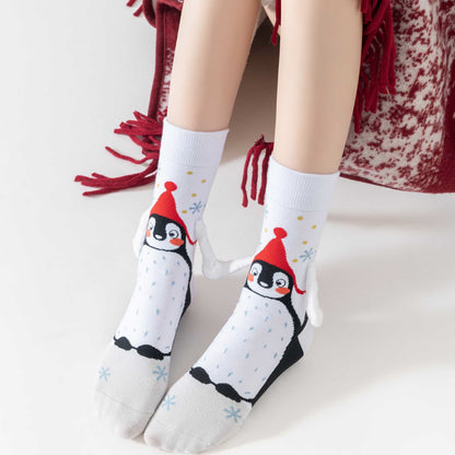 Lustige Viertelsocken „Hand in Hand“ (3 Paar) - image 1