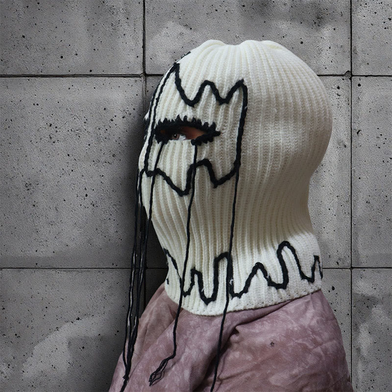 Strickmütze mit Linien in Übergröße - image 2