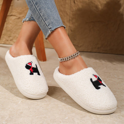 Weihnachts-Hausschuhe mit Welpenmotiv in Übergröße - image 0