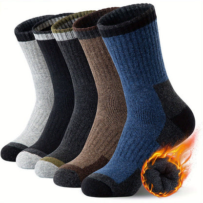 Winter-Viertel-Socken aus Wolle in Übergröße (5 Paar) - image 1