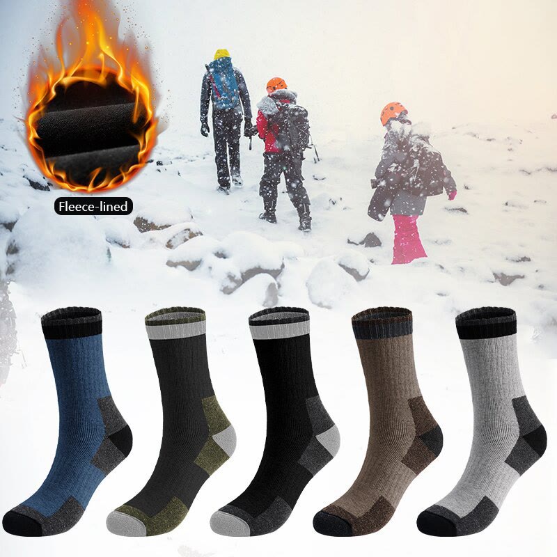 Winter-Viertel-Socken aus Wolle in Übergröße (5 Paar) - image 3