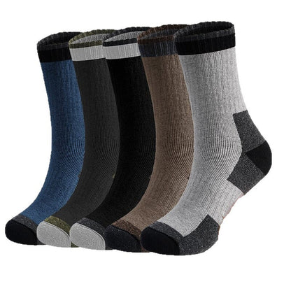 Winterwoll-Viertelsocken (5 Paar) - Mehrfarbig - EU40-47(US7-12.5) - image 2