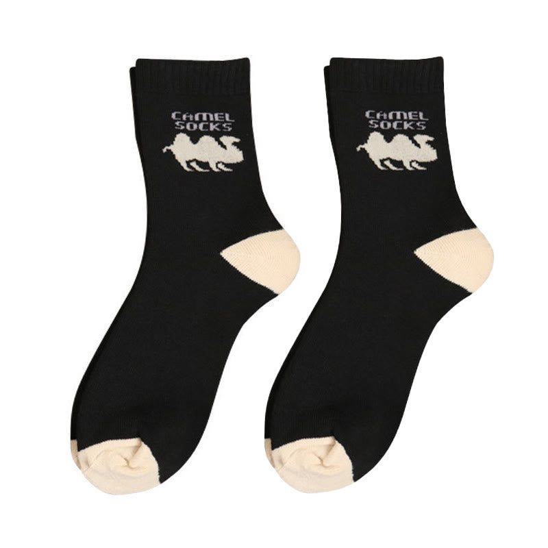 Camel Quarter Socks (5 Paar) - Schwarz - EU39-44(US6-10) - image 2