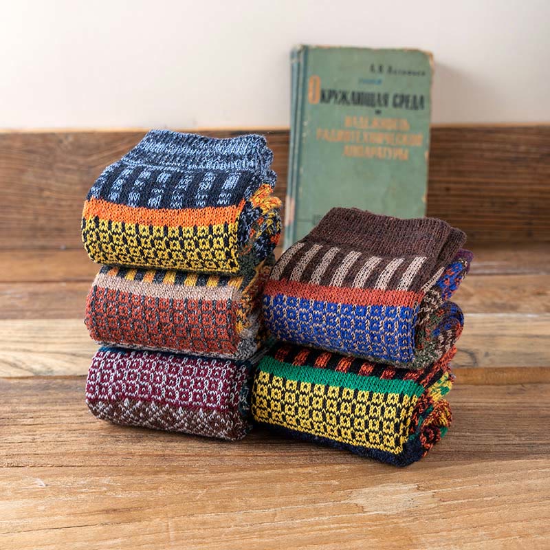 Retro-Viertel-Socken mit Doppelnadel in Übergröße (5 Paar) - image 6