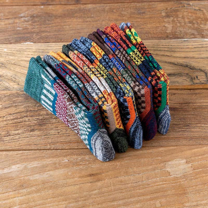 Retro-Viertel-Socken mit Doppelnadelstich (5 Paar) - image 5