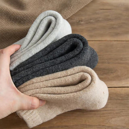 Viertelsocken aus einfarbiger Wolle (5 Paar) - image 1