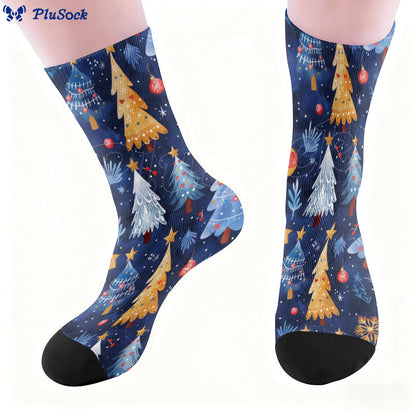 Viertelsocken mit Weihnachtsbaum in Übergröße - image 1
