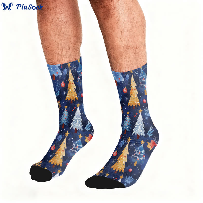 Viertelsocken mit Weihnachtsbaum in Übergröße - image 0