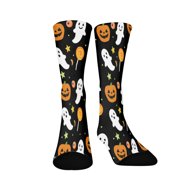 Plus Size Evil Pumpkin Viertelsocken - Schwarz - EU37-44 (US4-10) - image 3