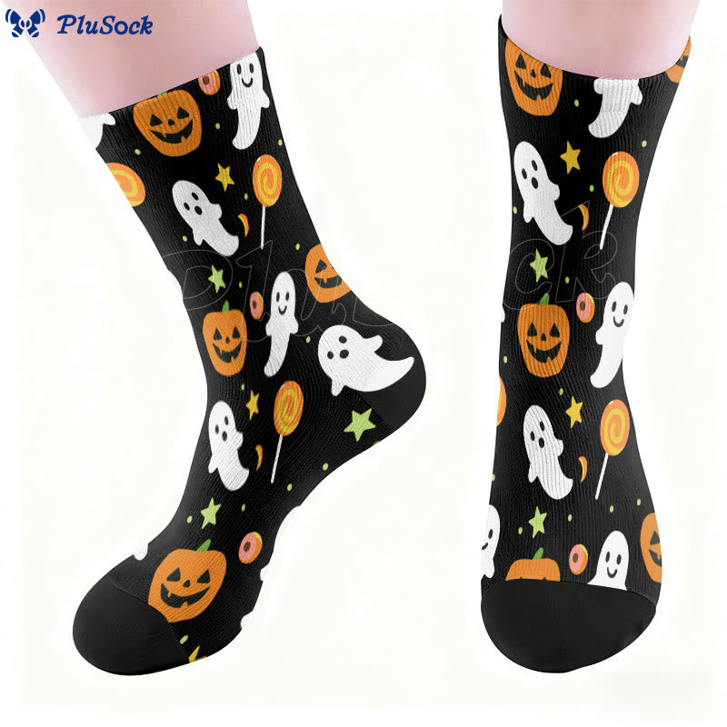 Plus Size Evil Pumpkin Viertelsocken - image 1
