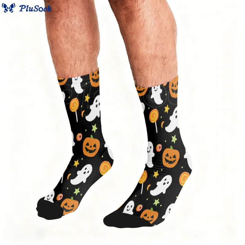 Plus Size Evil Pumpkin Viertelsocken - image 0