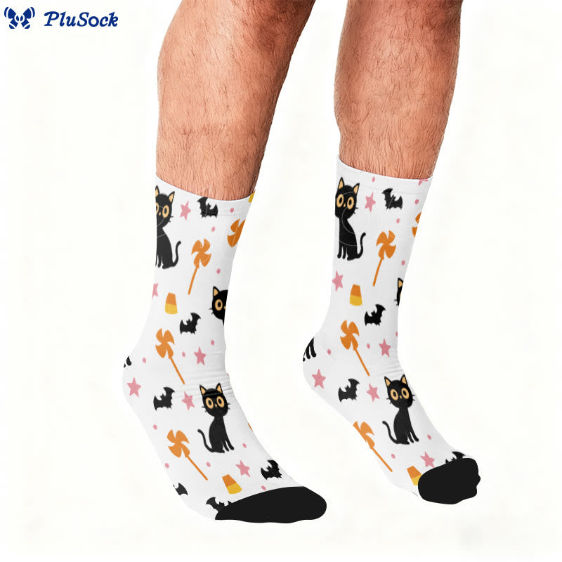 Fledermaus-Katzen-Viertelsocken in Übergröße - image 2