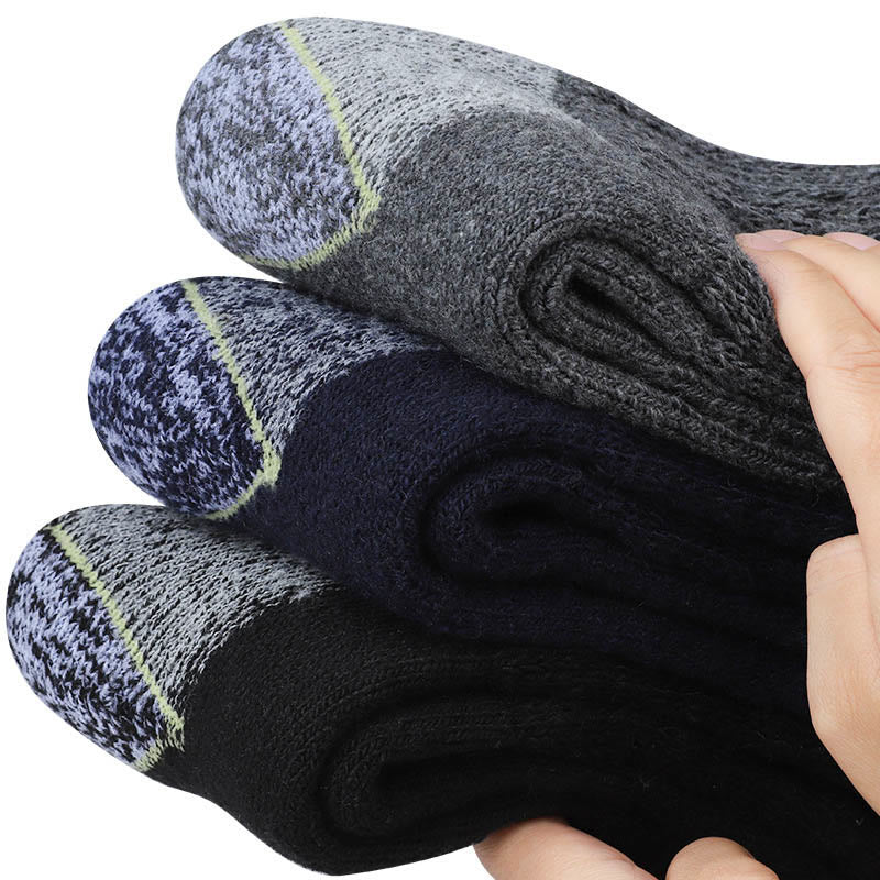 Verdickte Kälteschutz-Viertel-Socken in Übergröße (3 Paar) - image 4