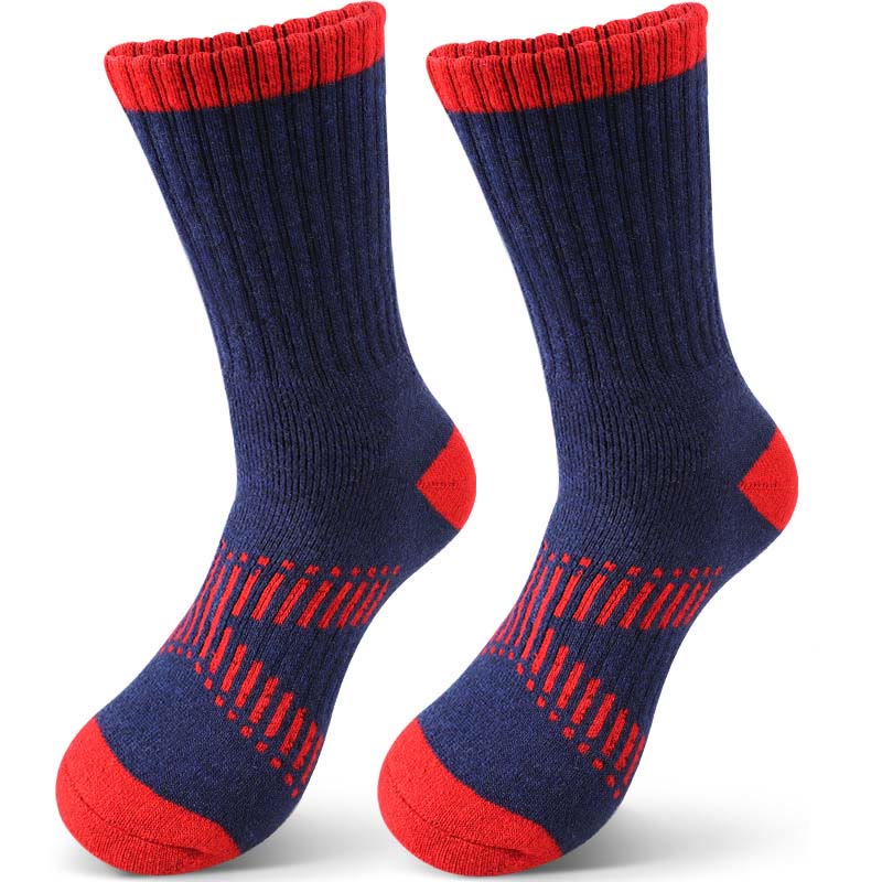 Woll-Wandersocken in Übergröße (4 Paar) - Rot - EU36-42 (US3-8,5) - image 1