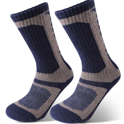 Wollsocken mit geometrischem Viertelmuster (3 Paar) - Khaki - EU39-45 (US6-11) - image 3