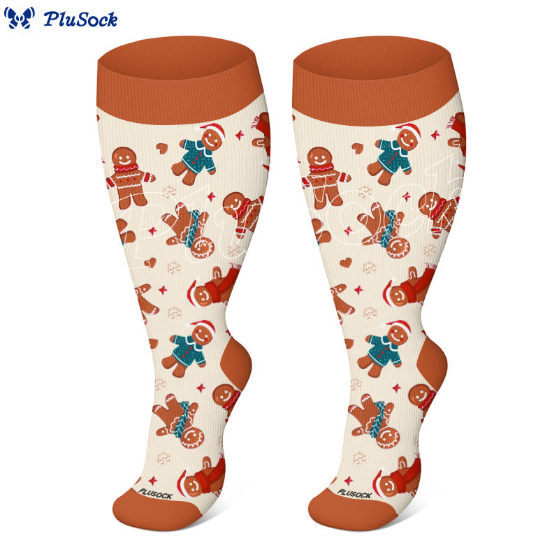 Plus Size Adored Christmas Mix Kompressionsstrümpfe - image 2
