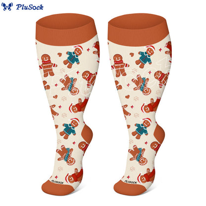 Plus Size Adored Christmas Mix Kompressionsstrümpfe - image 2