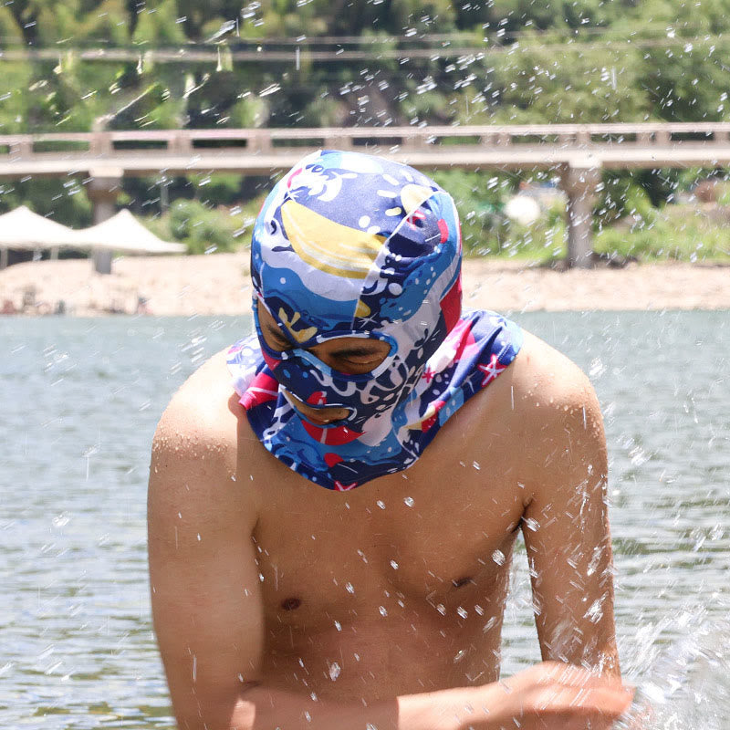 Atmungsaktive Facekini-Maske mit Sonnenschutz für das gesamte Gesicht - image 5