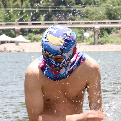 Atmungsaktive Facekini-Maske mit Sonnenschutz für das gesamte Gesicht - image 5