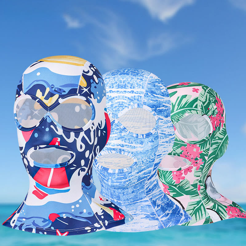 Atmungsaktive Facekini-Maske mit Sonnenschutz für das gesamte Gesicht - image 0