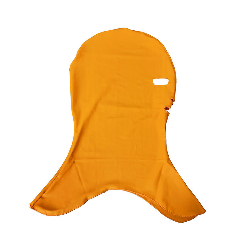 Einfarbige Schwimm-Sonnenschutz-Facekini-Maske - Orange - One Size - image 10