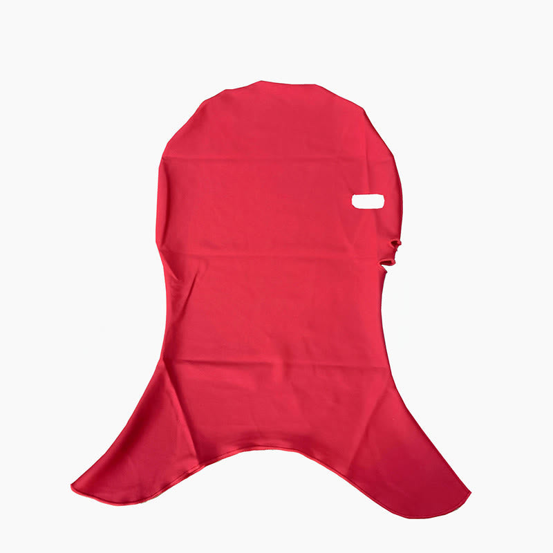Einfarbige Schwimm-Sonnenschutz-Facekini-Maske - Rot - One Size - image 13