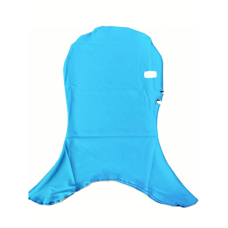Einfarbige Schwimm-Sonnenschutz-Facekini-Maske - Hellblau - One Size - image 9