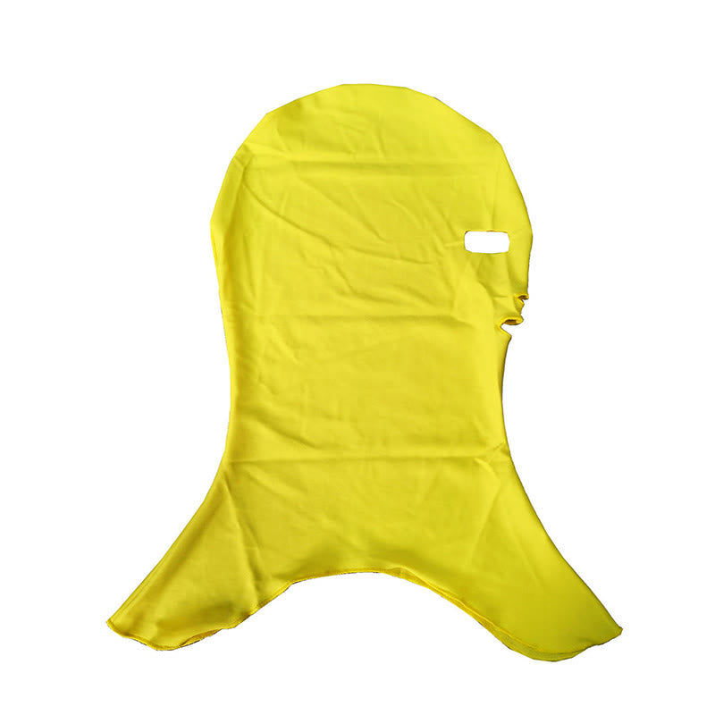 Einfarbige Schwimm-Sonnenschutz-Facekini-Maske - Gelb - One Size - image 6