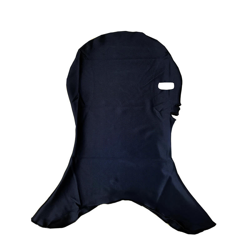 Einfarbige Schwimm-Sonnenschutz-Facekini-Maske - Schwarz - One Size - image 11