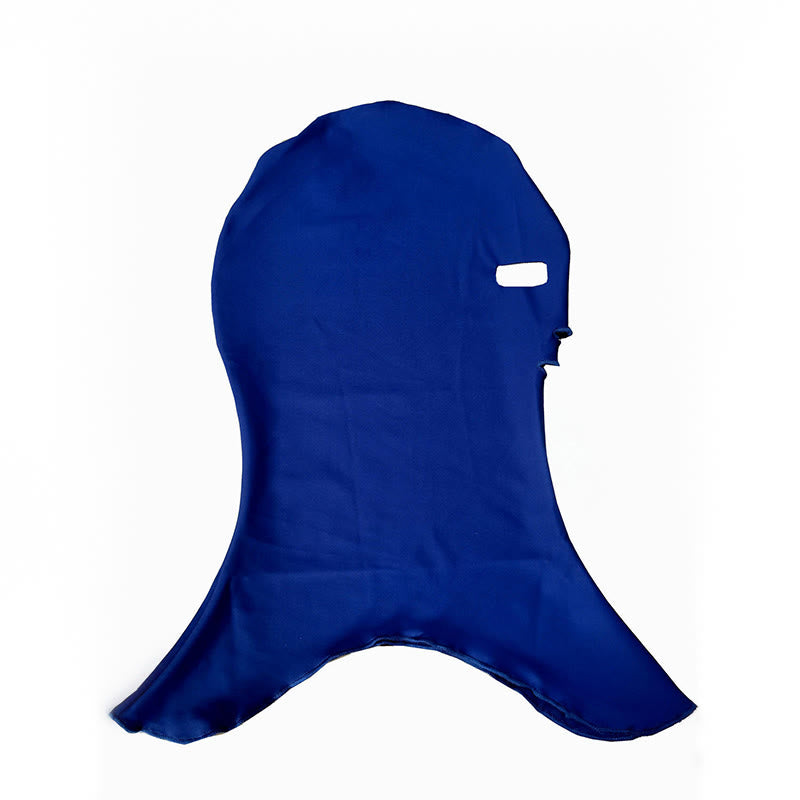 Einfarbige Schwimm-Sonnenschutz-Facekini-Maske - Marineblau - One Size - image 12