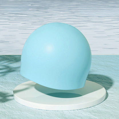 Hochelastische, einfarbige Badekappe - Blau - One Size - image 6