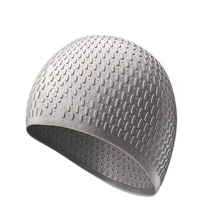 Tropfenförmige Badekappe - Grau - One Size - image 4