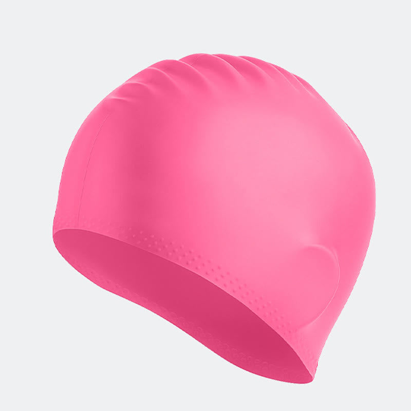 Einfarbige, rutschfeste Badekappe - Rose - One Size - image 4