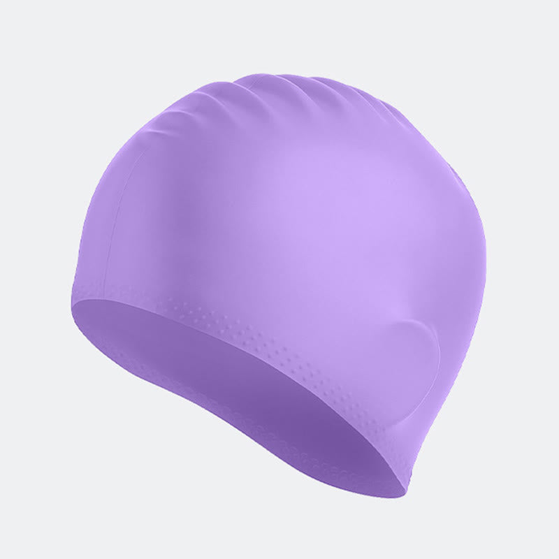 Einfarbige, rutschfeste Badekappe - Hellviolett - One Size - image 9