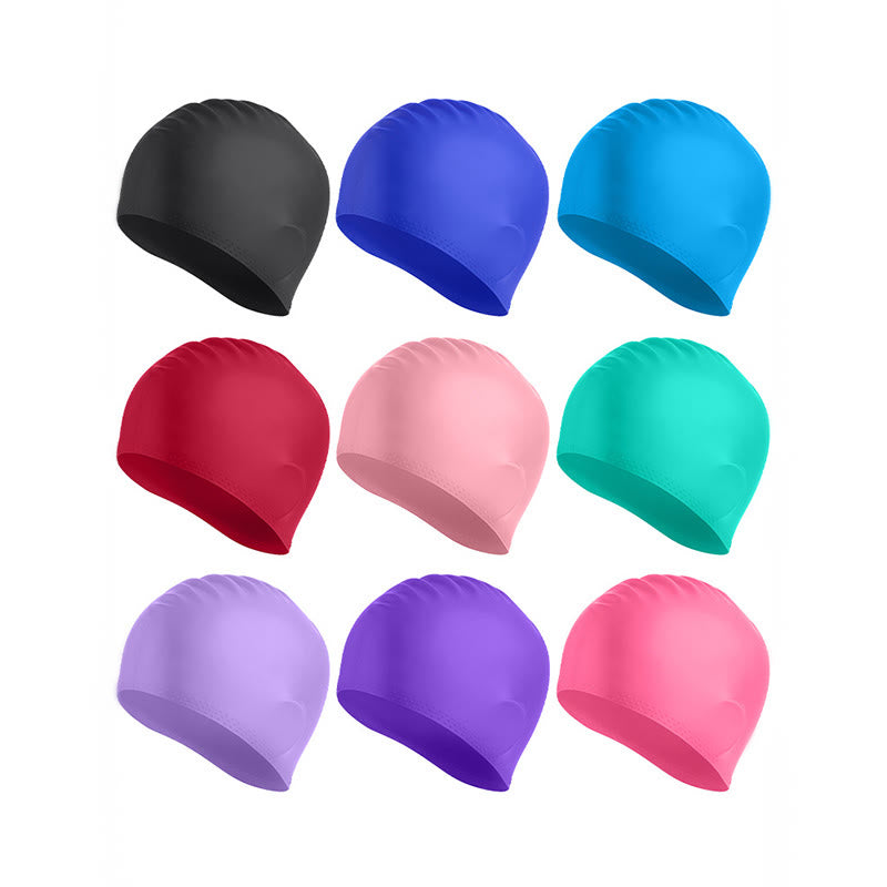 Einfarbige, rutschfeste Badekappe - image 2