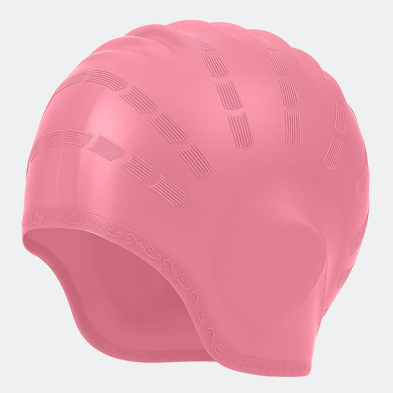 Verbreiterte dreidimensionale Badekappe - Rosa - One Size - image 11