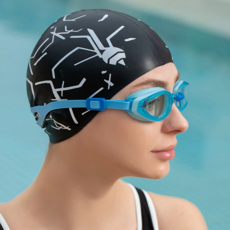 Badekappe mit technologischem Design - image 1
