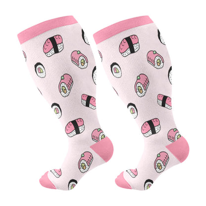 Sushi-Kompressionsstrümpfe in Übergröße (3 Paar) - Rosa (1 Paar) - 4XL - image 5