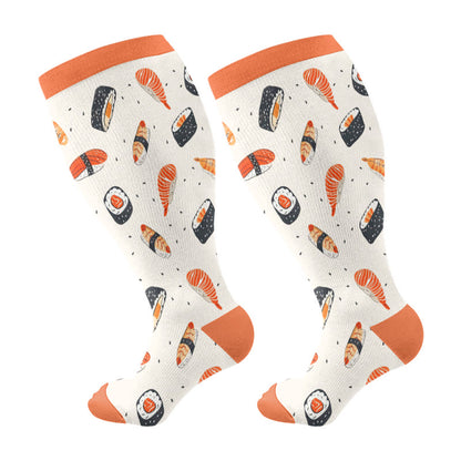 Sushi-Kompressionsstrümpfe in Übergröße (3 Paar) - Orange (1 Paar) - 4XL - image 7
