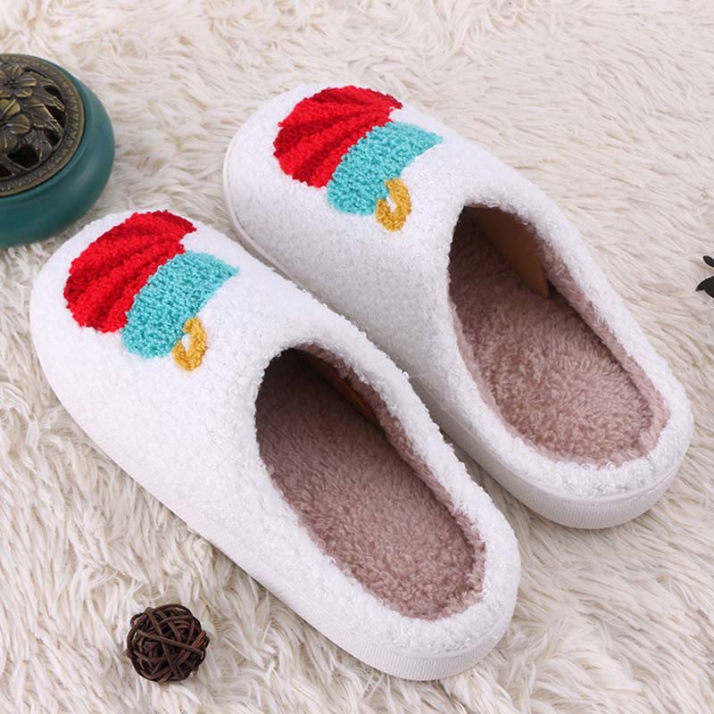 Übergröße Geschenk Socken Muster Hausschuhe - Weiß - EU44-45 (US10-11) - image 1