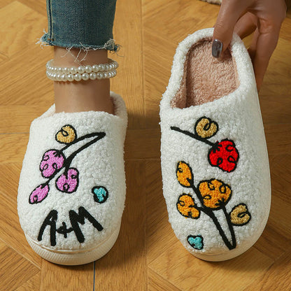 Pflaumenfarbene Bossom-Hausschuhe in Übergröße - image 1